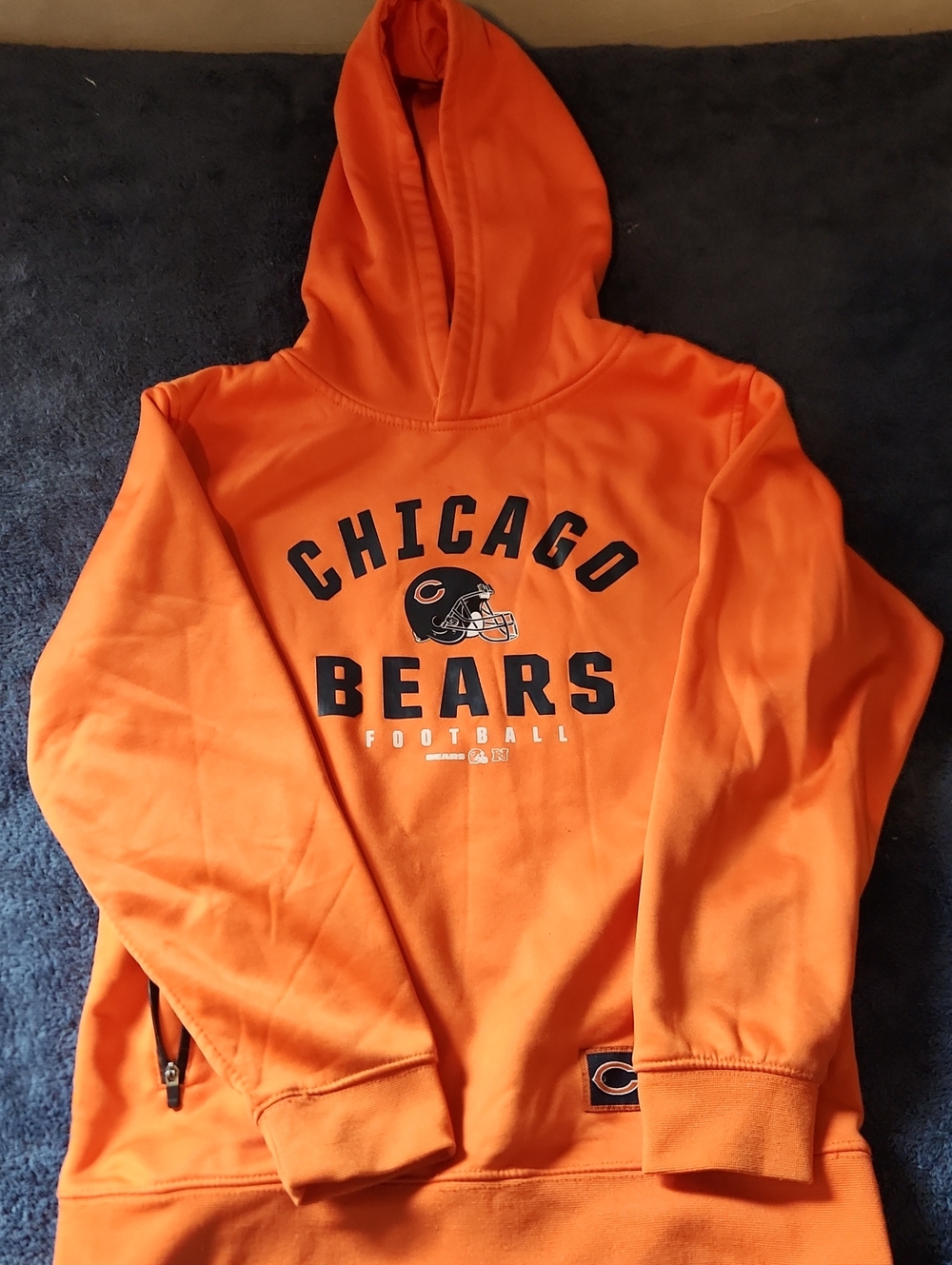 Kids Orange Pullover Hoodie